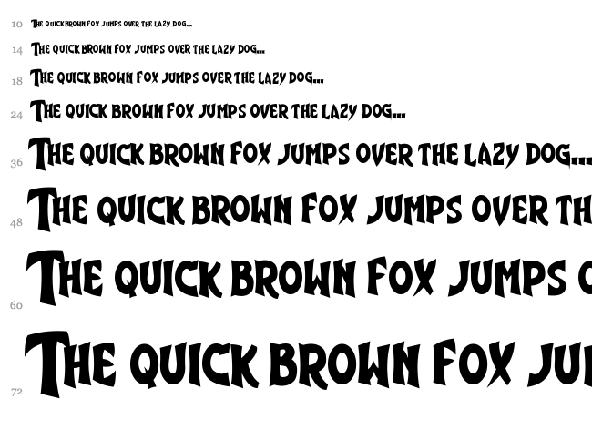 Shiny Eyes font waterfall